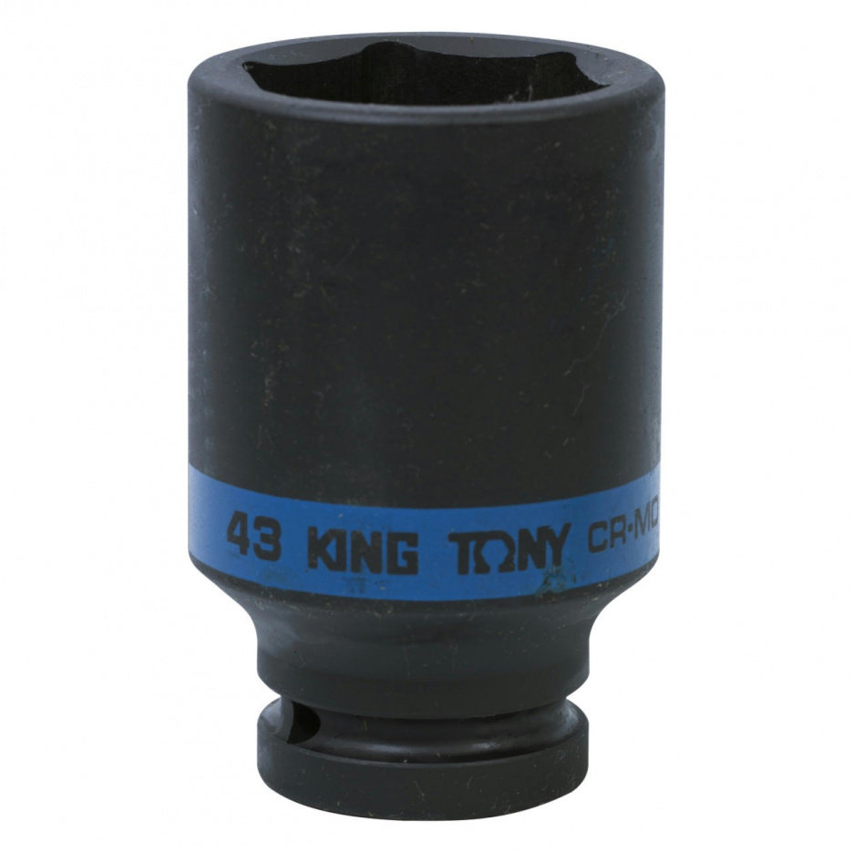 Головка торцевая ударная глубокая шестигранная 3/4", 43 мм KING TONY 643543M